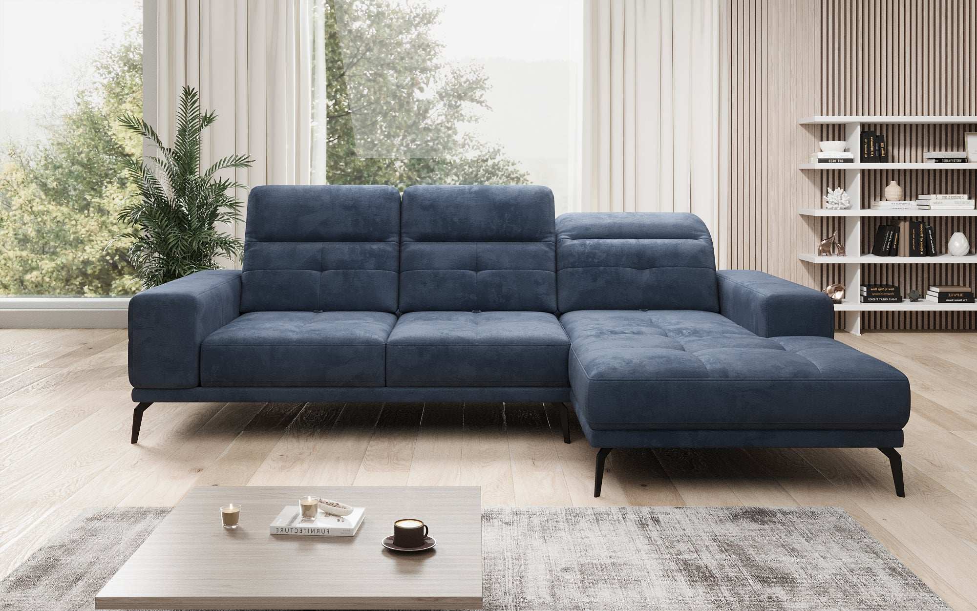Designer Sofa Terina including Side Stool