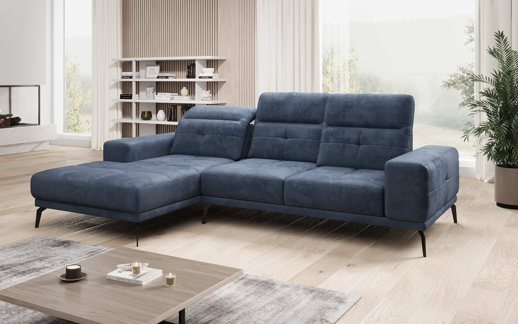 Designer Sofa Terina including Side Stool