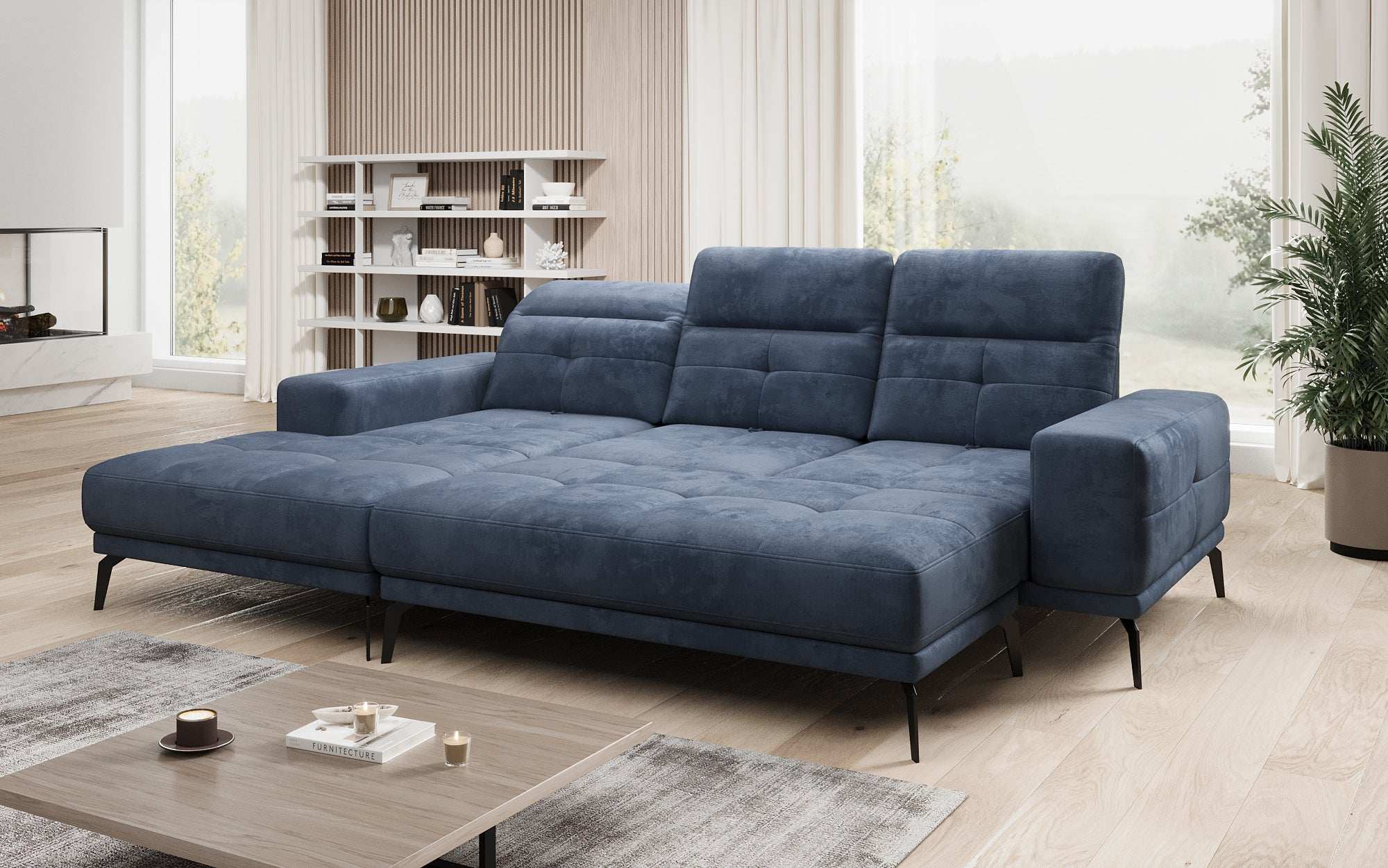 Designer Sofa Terina including Side Stool