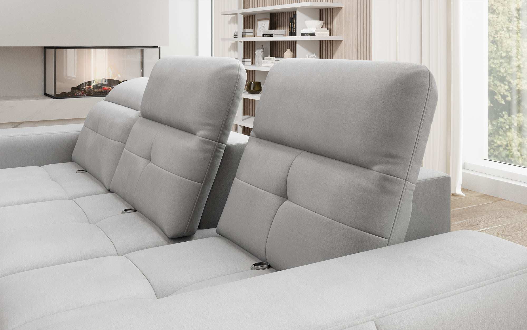 Designer Sofa Terina including Side Stool