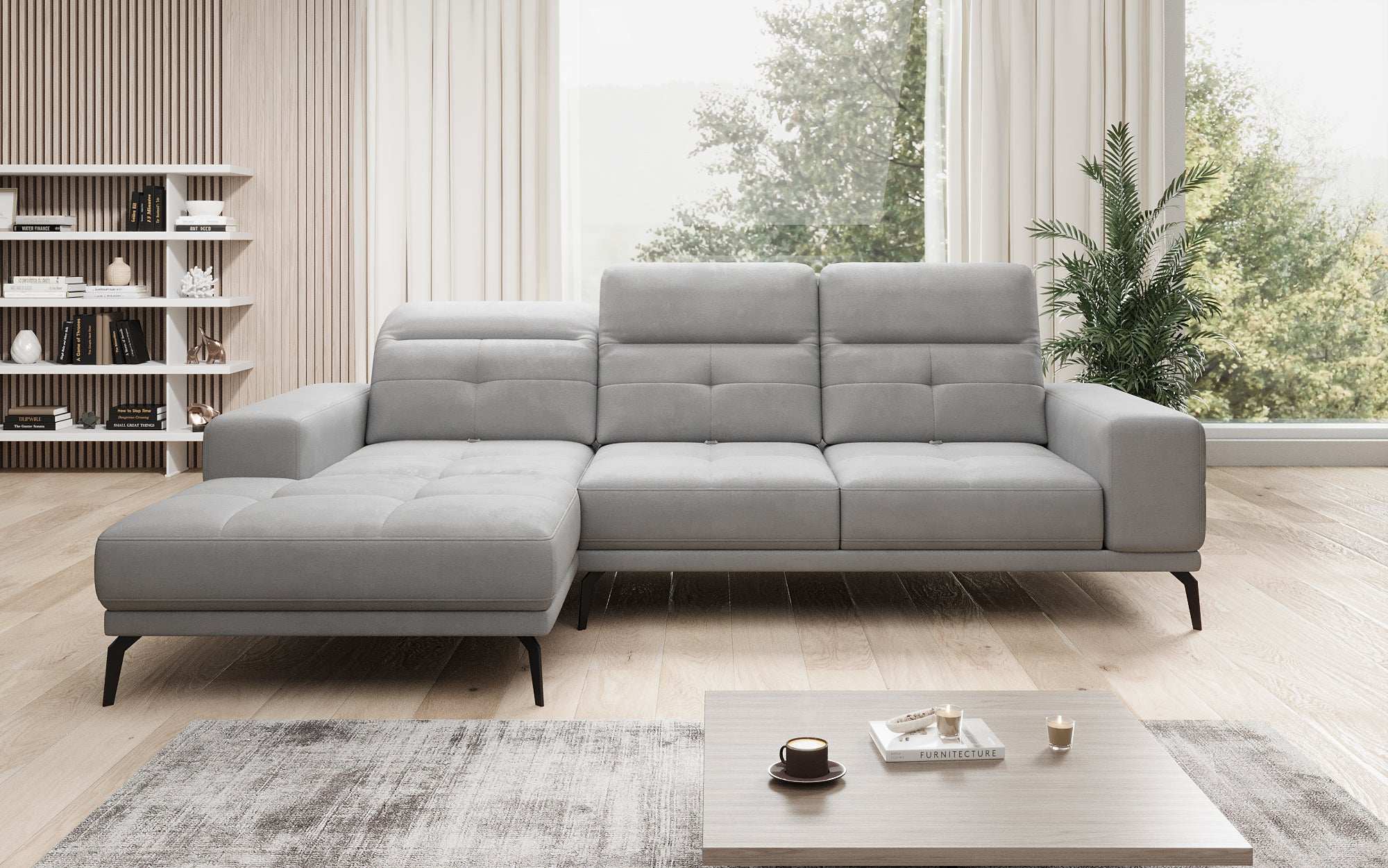 Designer Sofa Terina including Side Stool