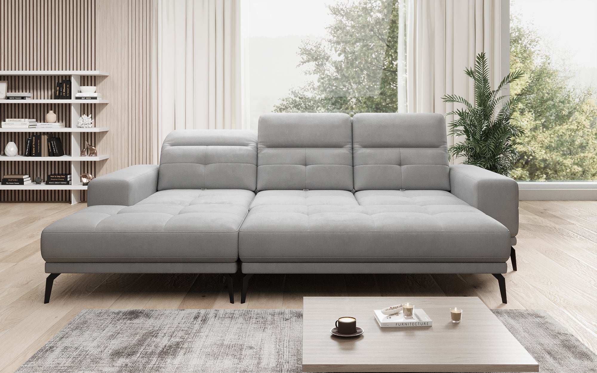 Designer Sofa Terina including Side Stool