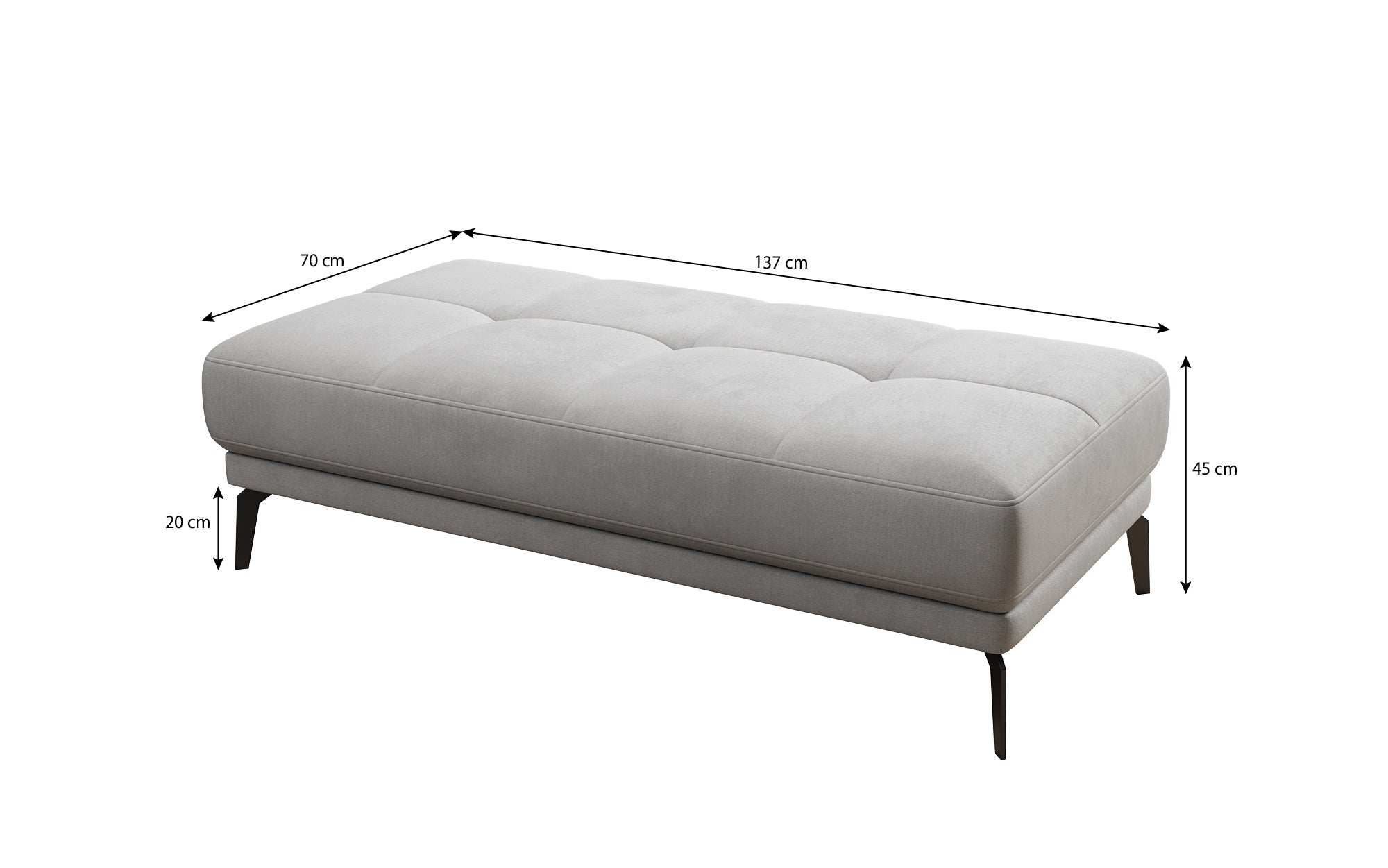 Designer Sofa Terina including Side Stool