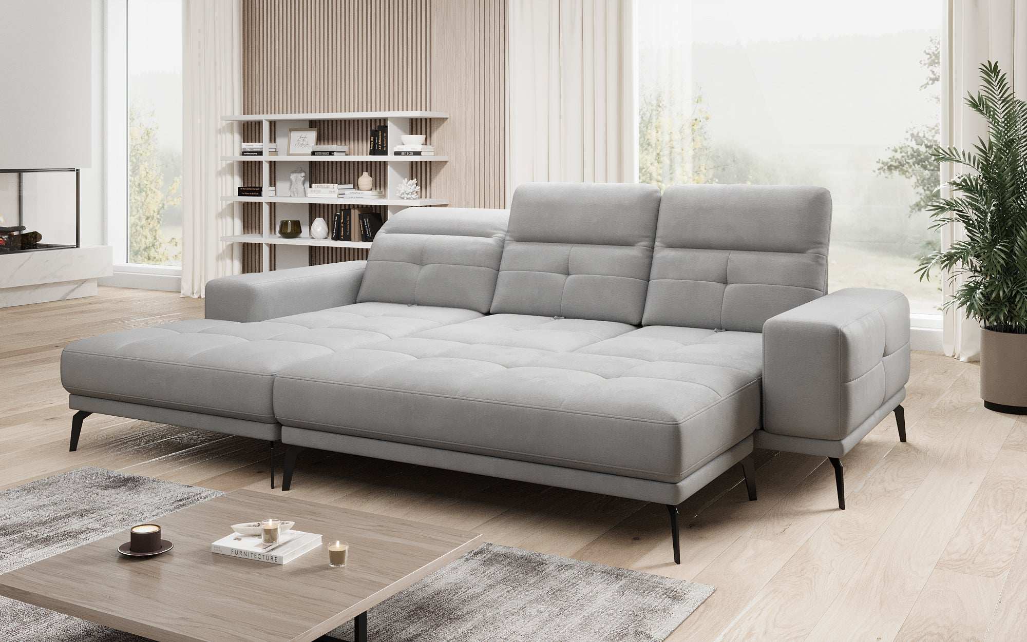 Designer Sofa Terina including Side Stool
