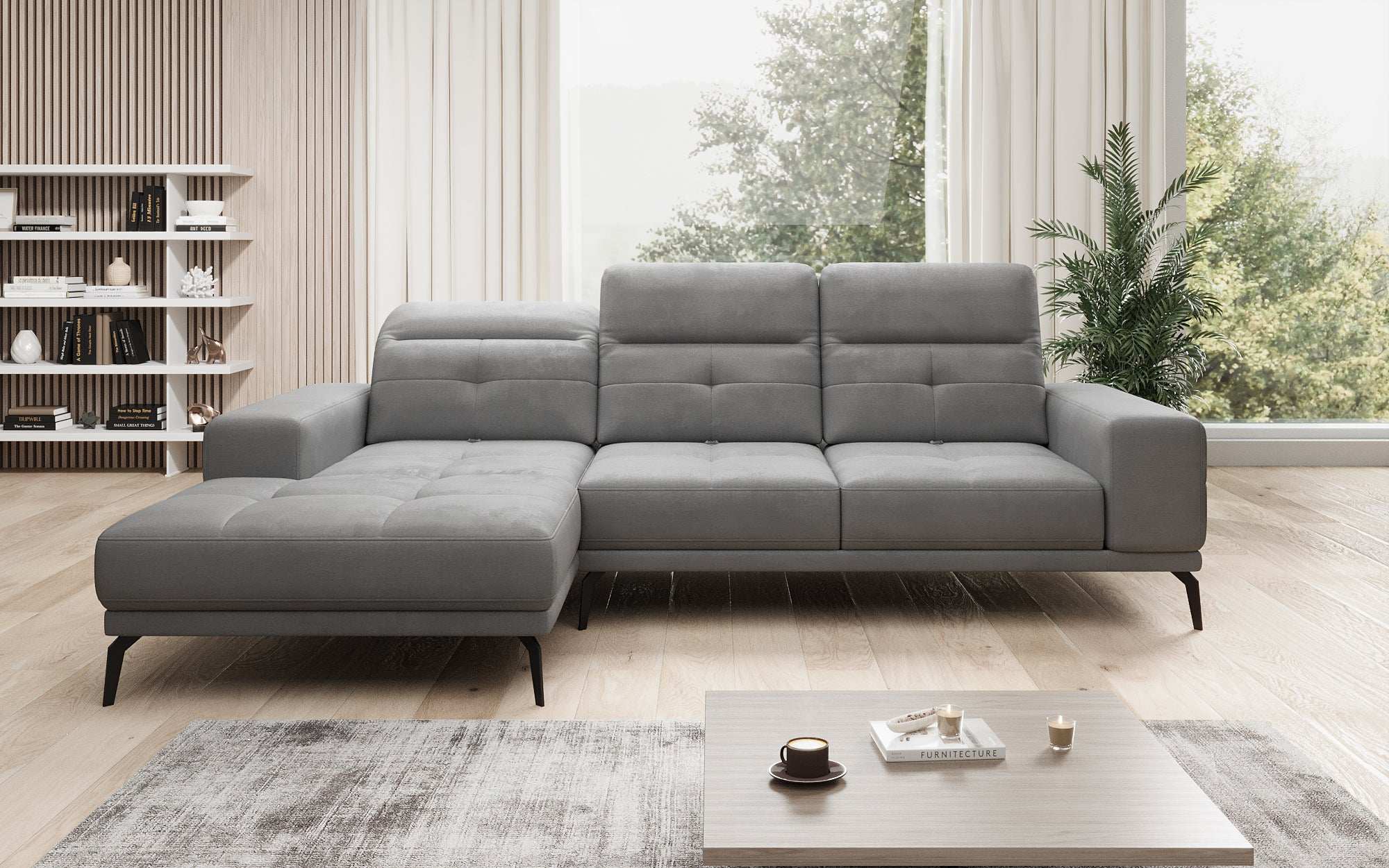 Designer Sofa Terina including Side Stool