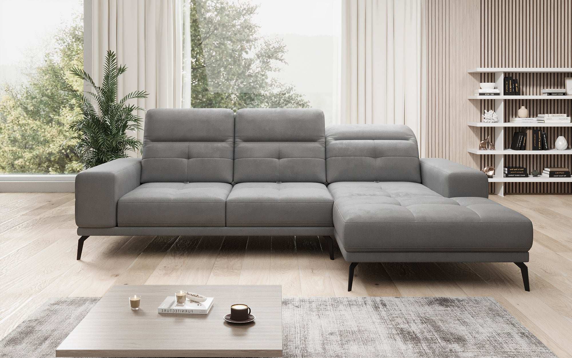 Designer Sofa Terina including Side Stool