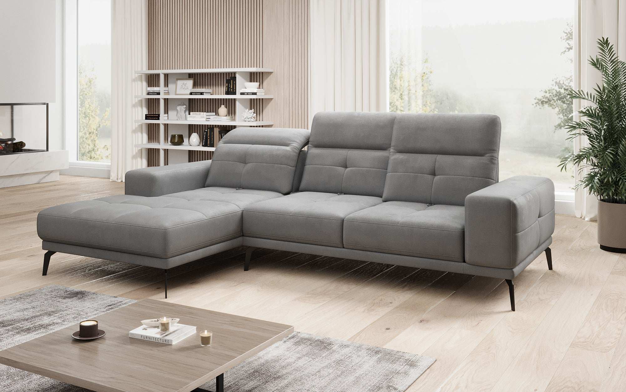 Designer Sofa Terina including Side Stool