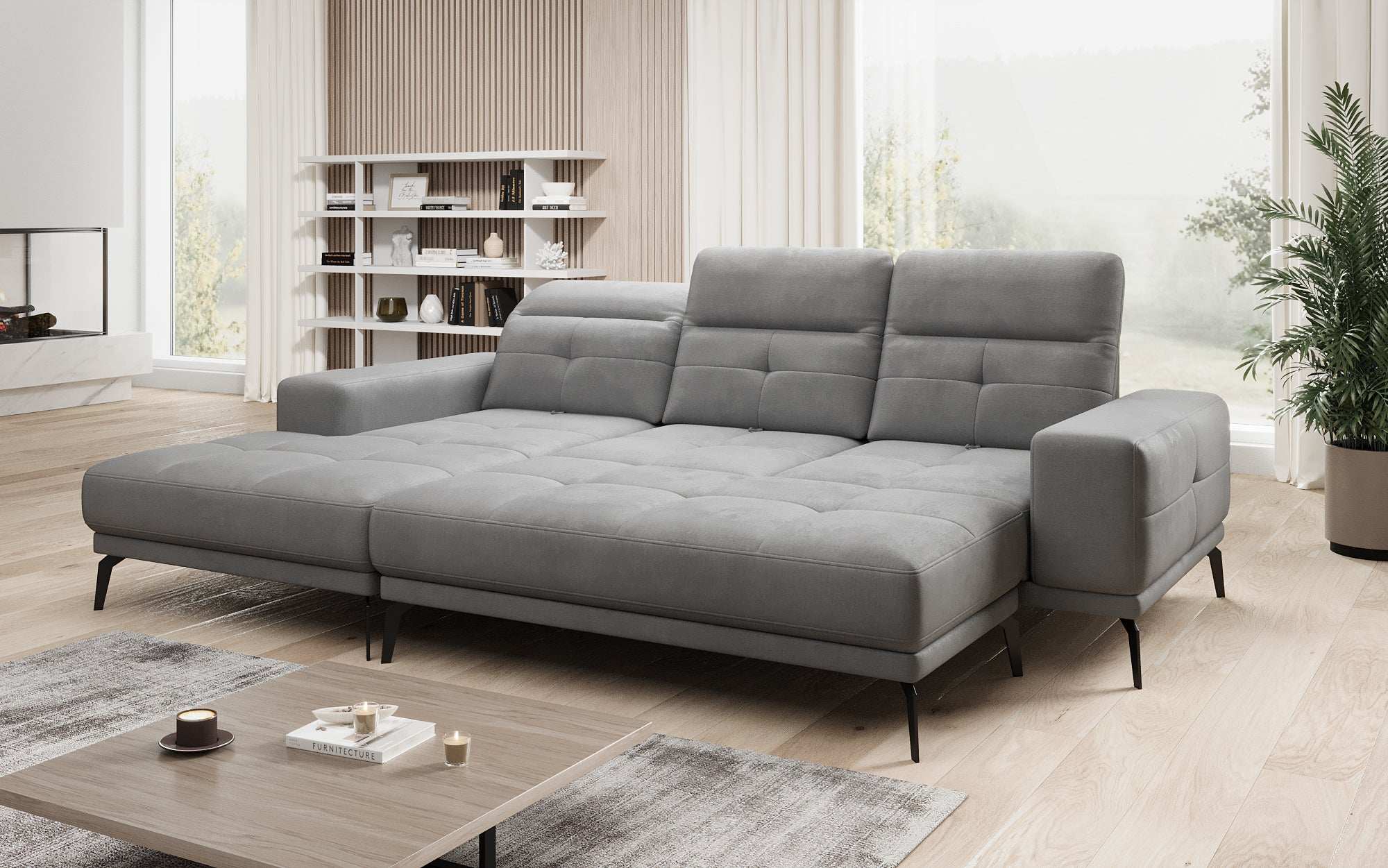 Designer Sofa Terina including Side Stool
