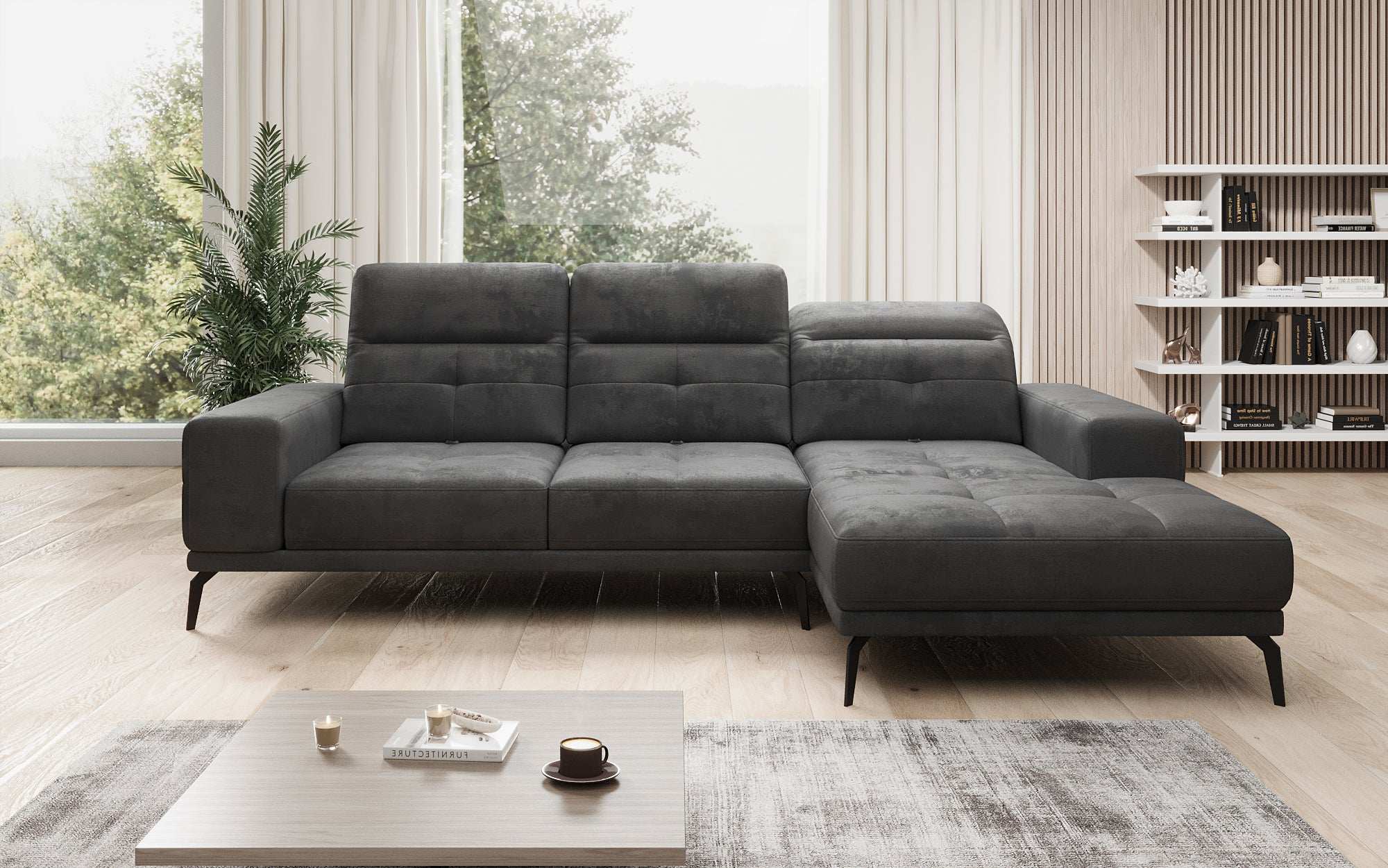 Designer Sofa Terina including Side Stool
