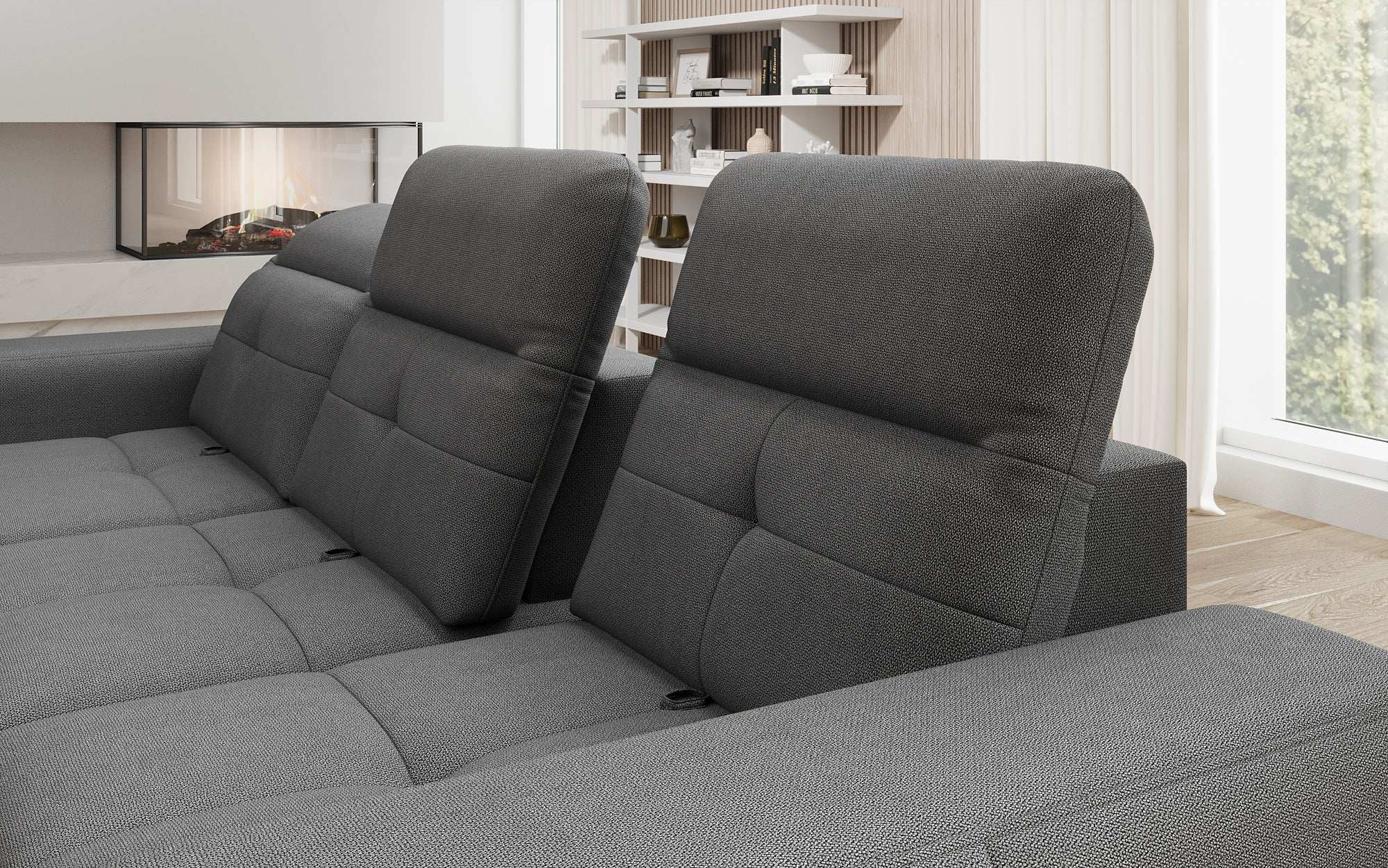 Designer Sofa Terina including Side Stool