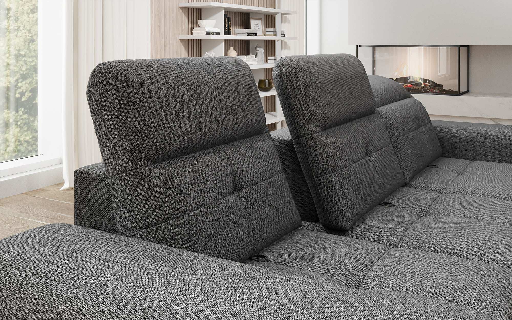 Designer Sofa Terina including Side Stool