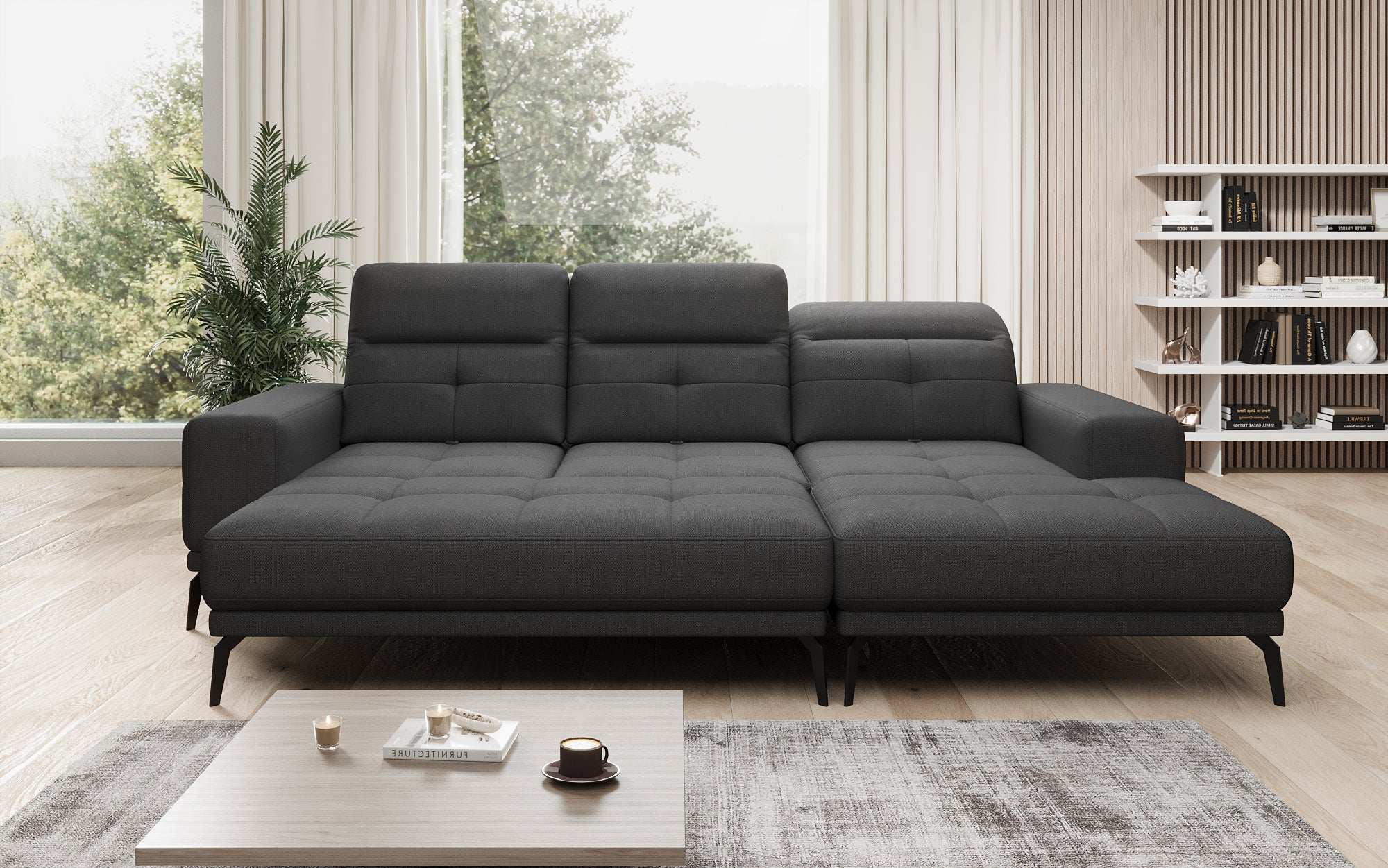 Designer Sofa Terina including Side Stool