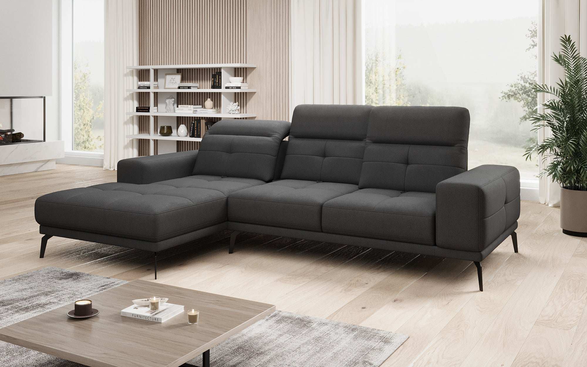 Designer Sofa Terina including Side Stool