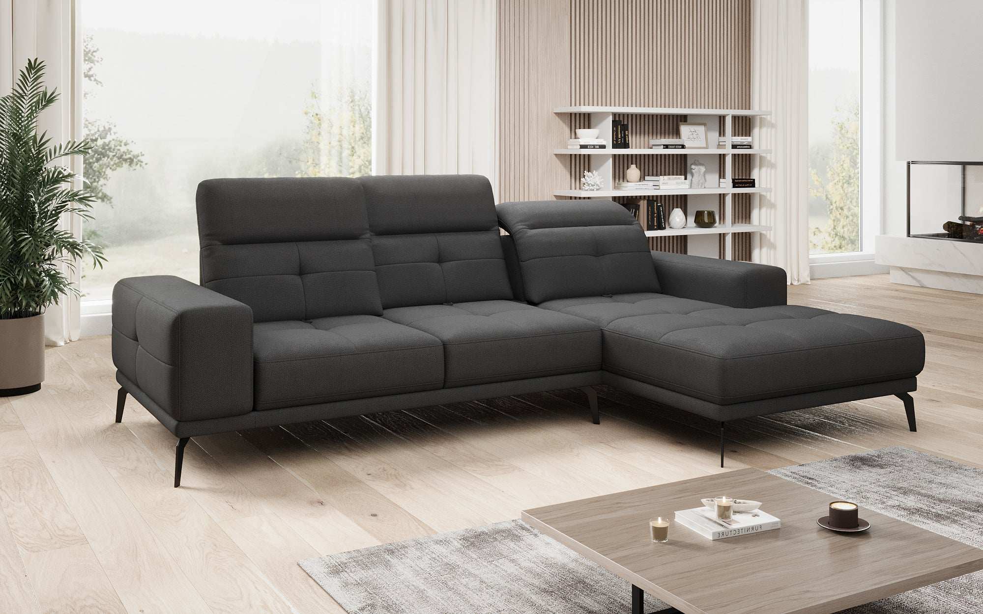 Designer Sofa Terina including Side Stool