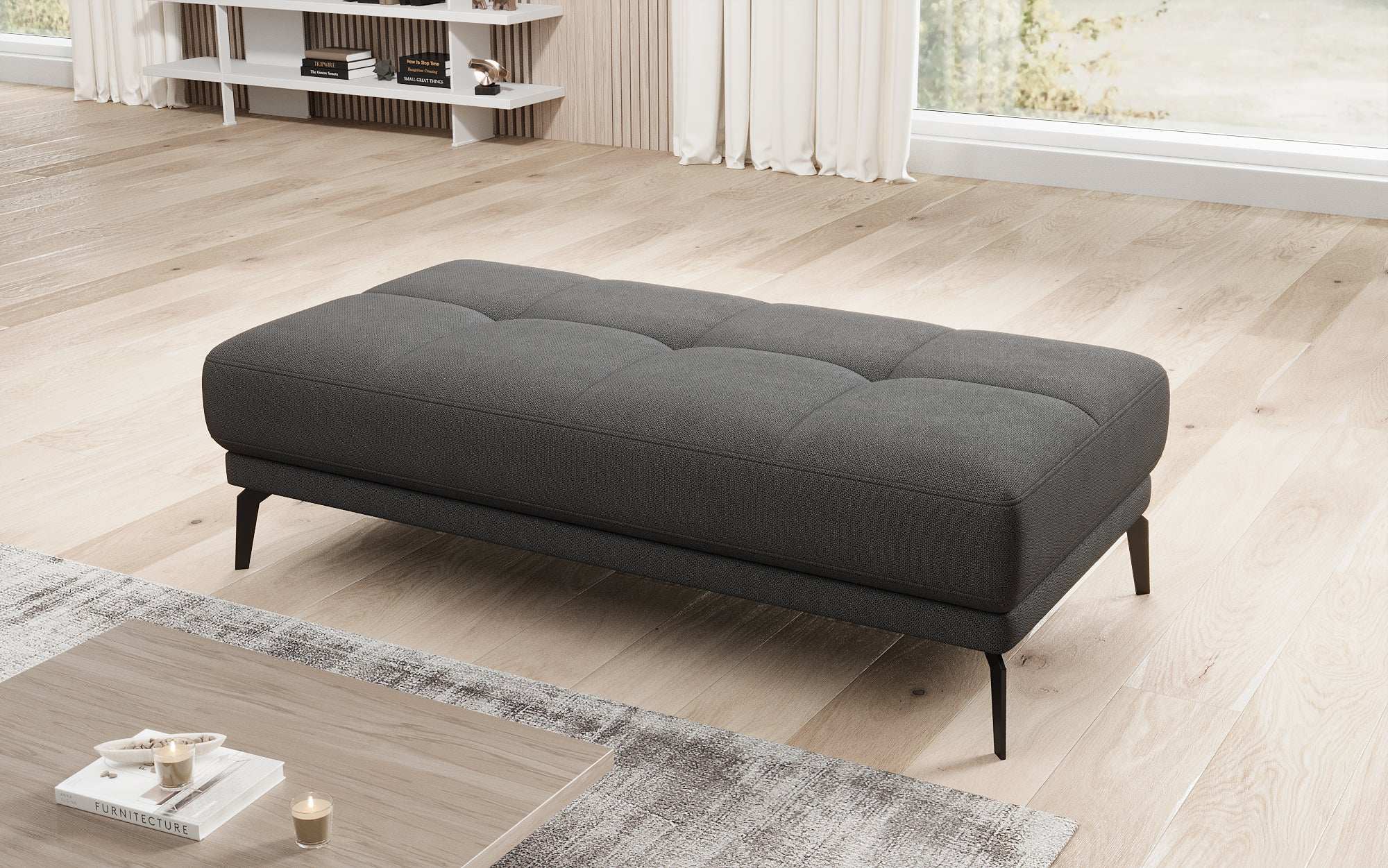 Designer Sofa Terina including Side Stool