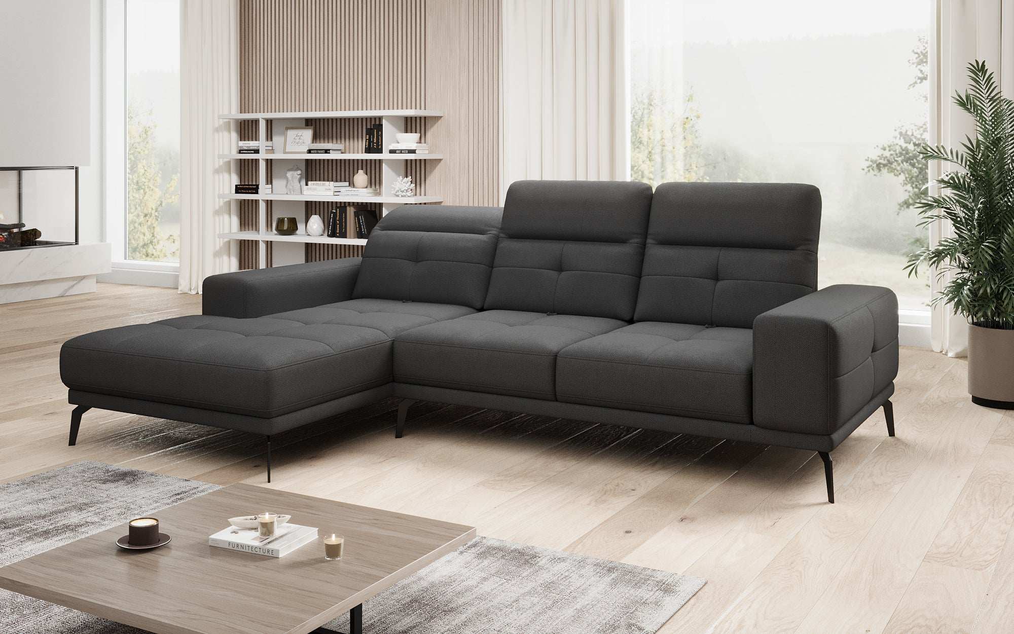 Designer Sofa Terina including Side Stool