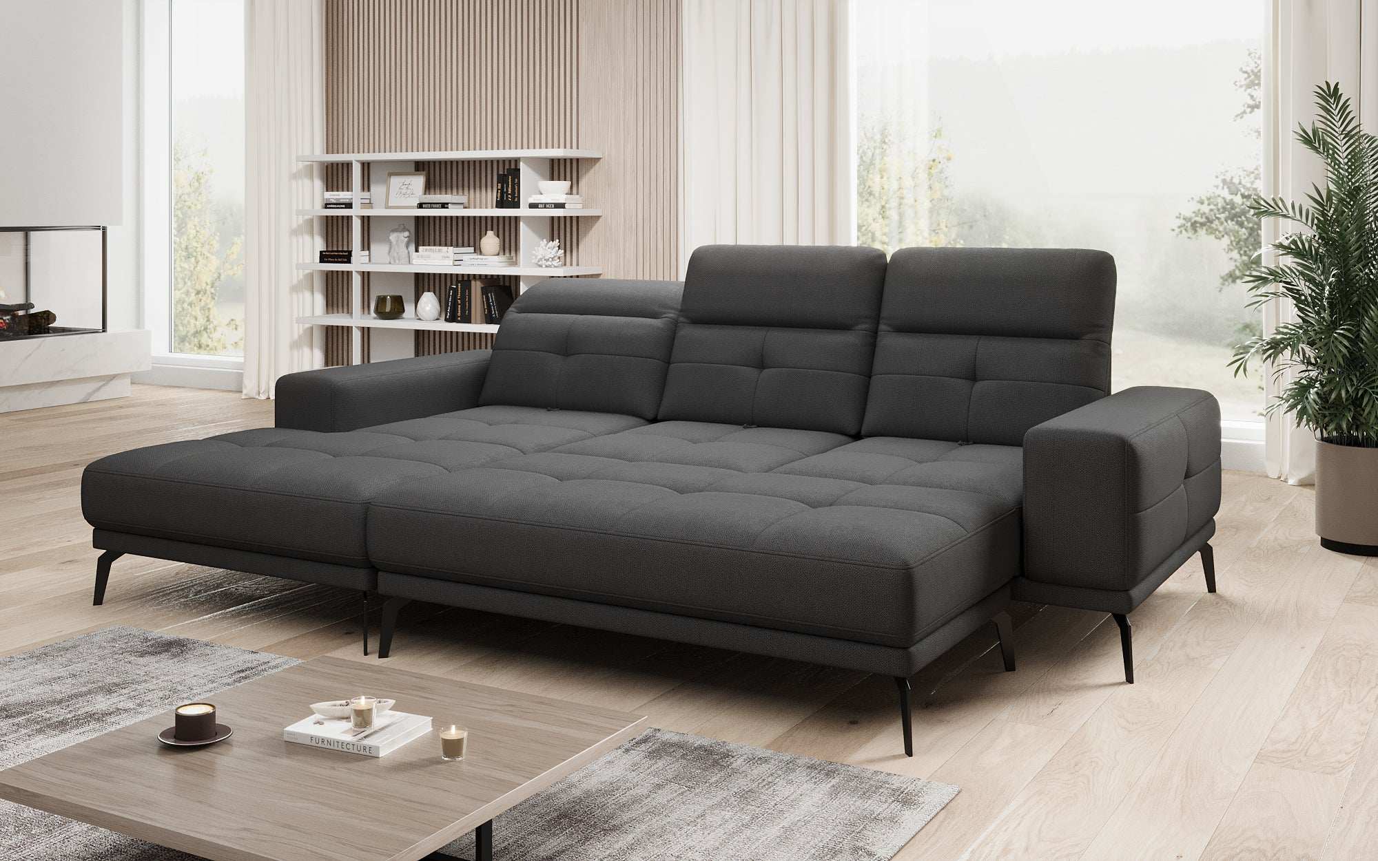 Designer Sofa Terina including Side Stool
