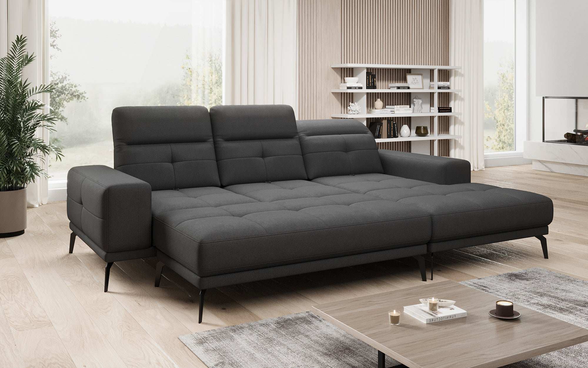 Designer Sofa Terina including Side Stool