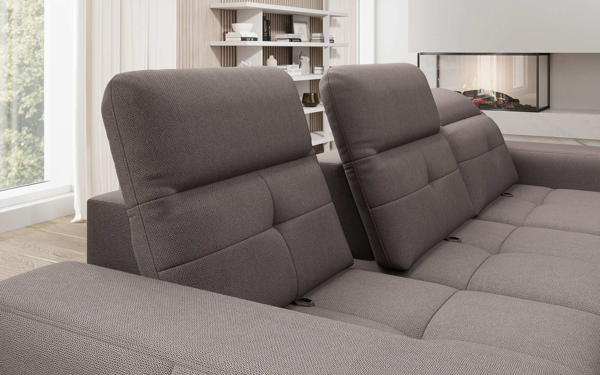 Designer Sofa Terina including Side Stool