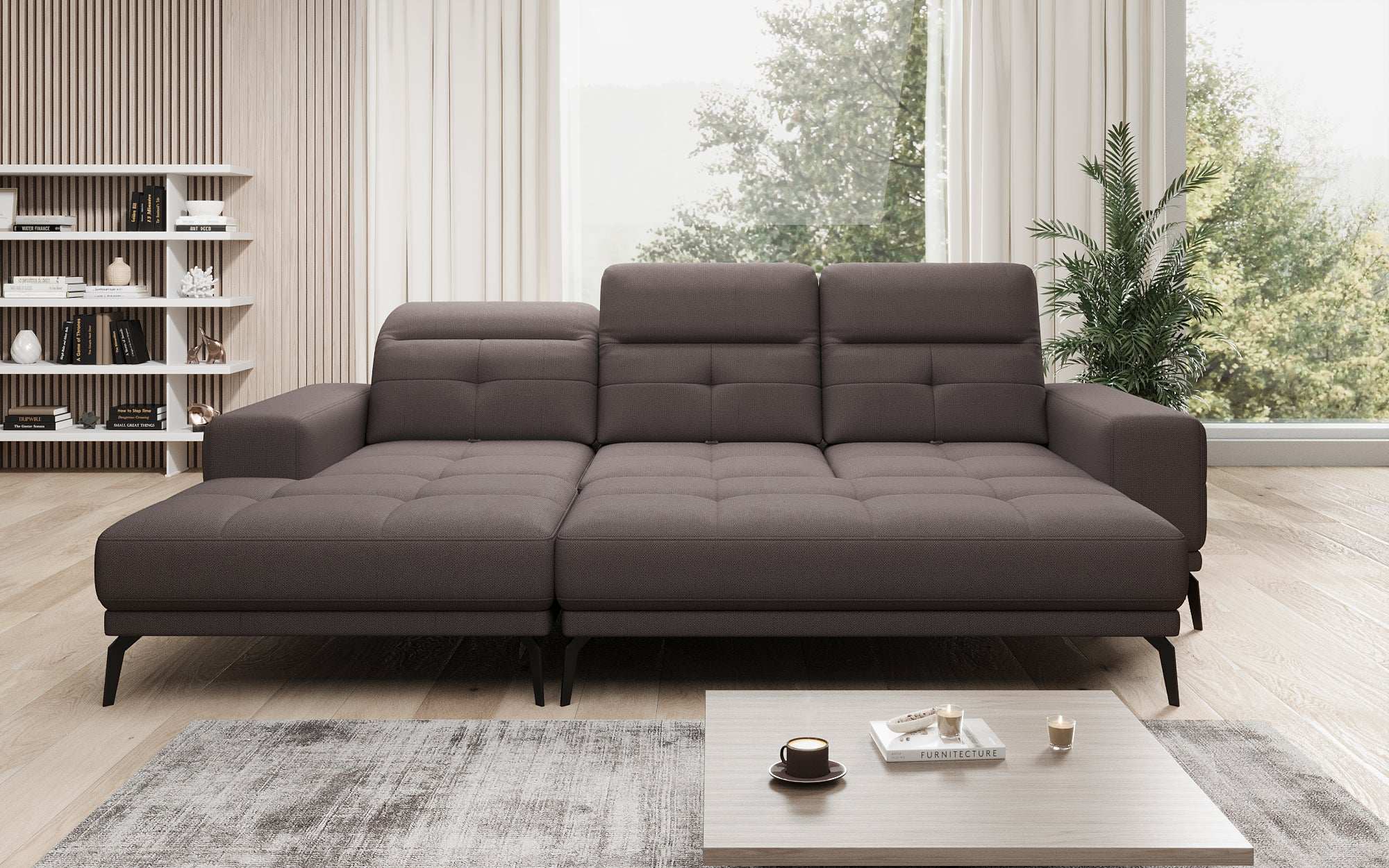 Designer Sofa Terina including Side Stool