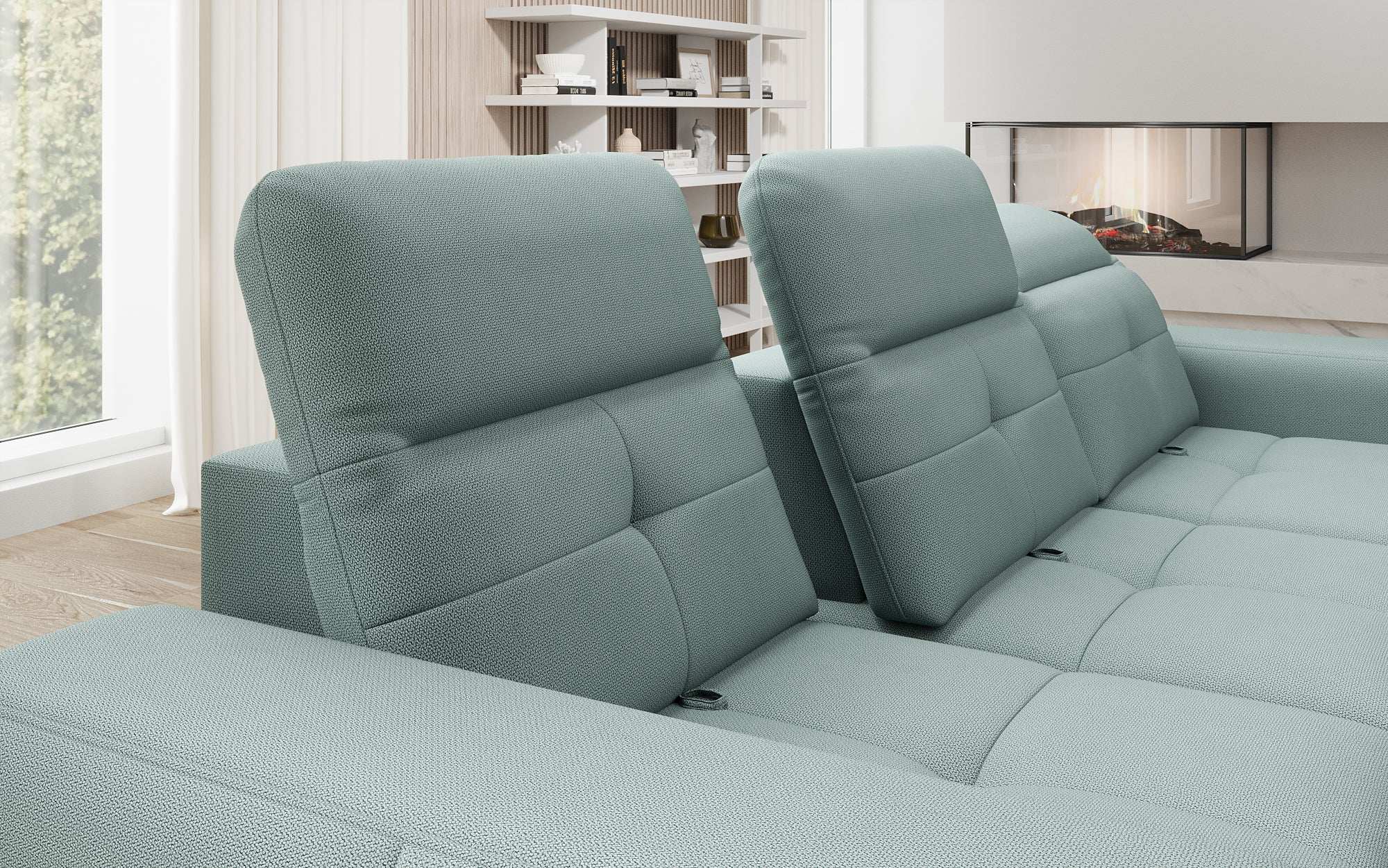 Designer Sofa Terina including Side Stool