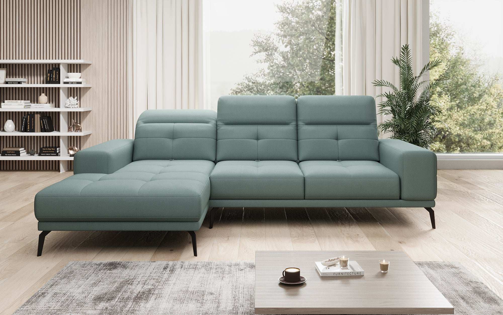 Designer Sofa Terina including Side Stool