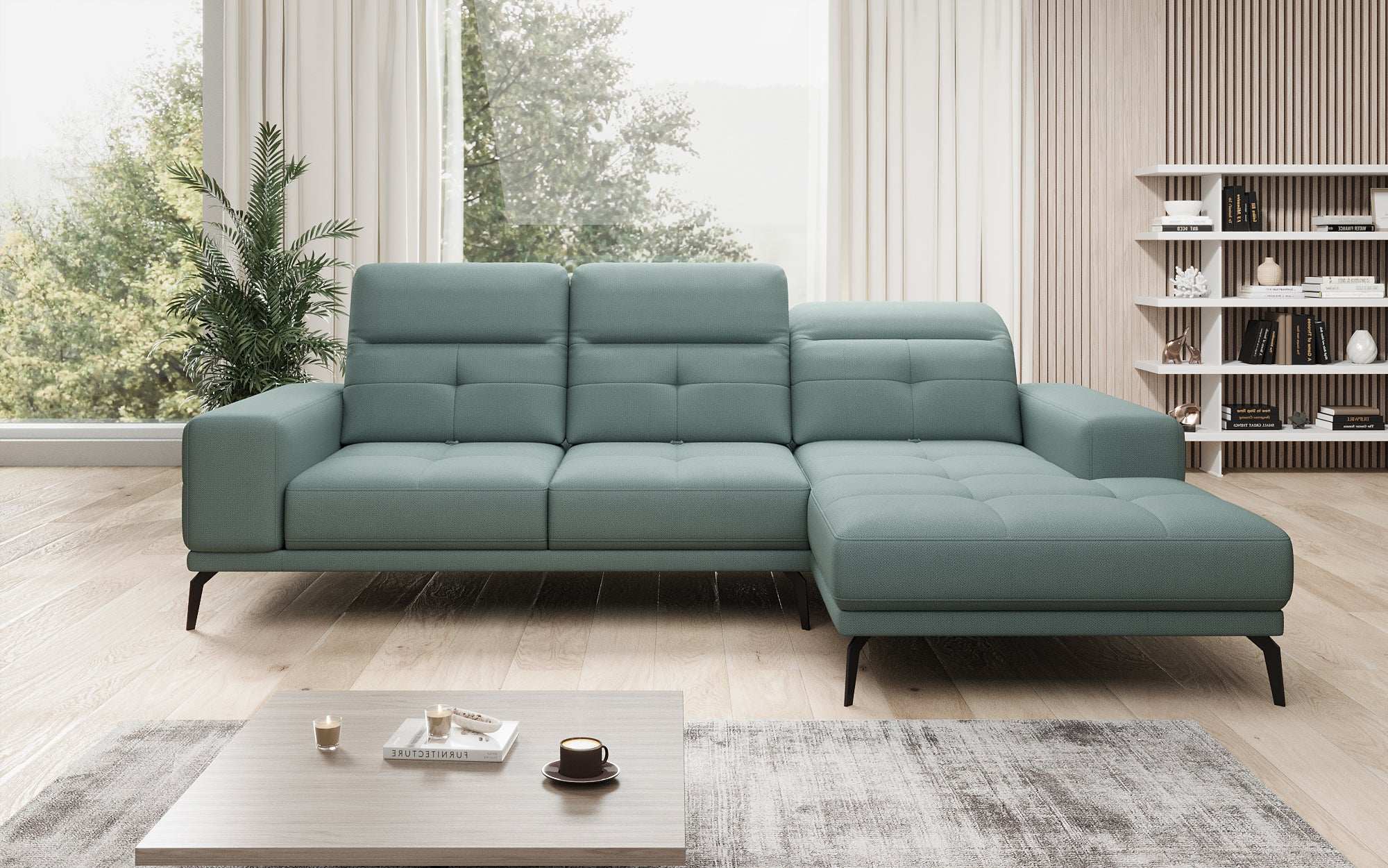 Designer Sofa Terina including Side Stool