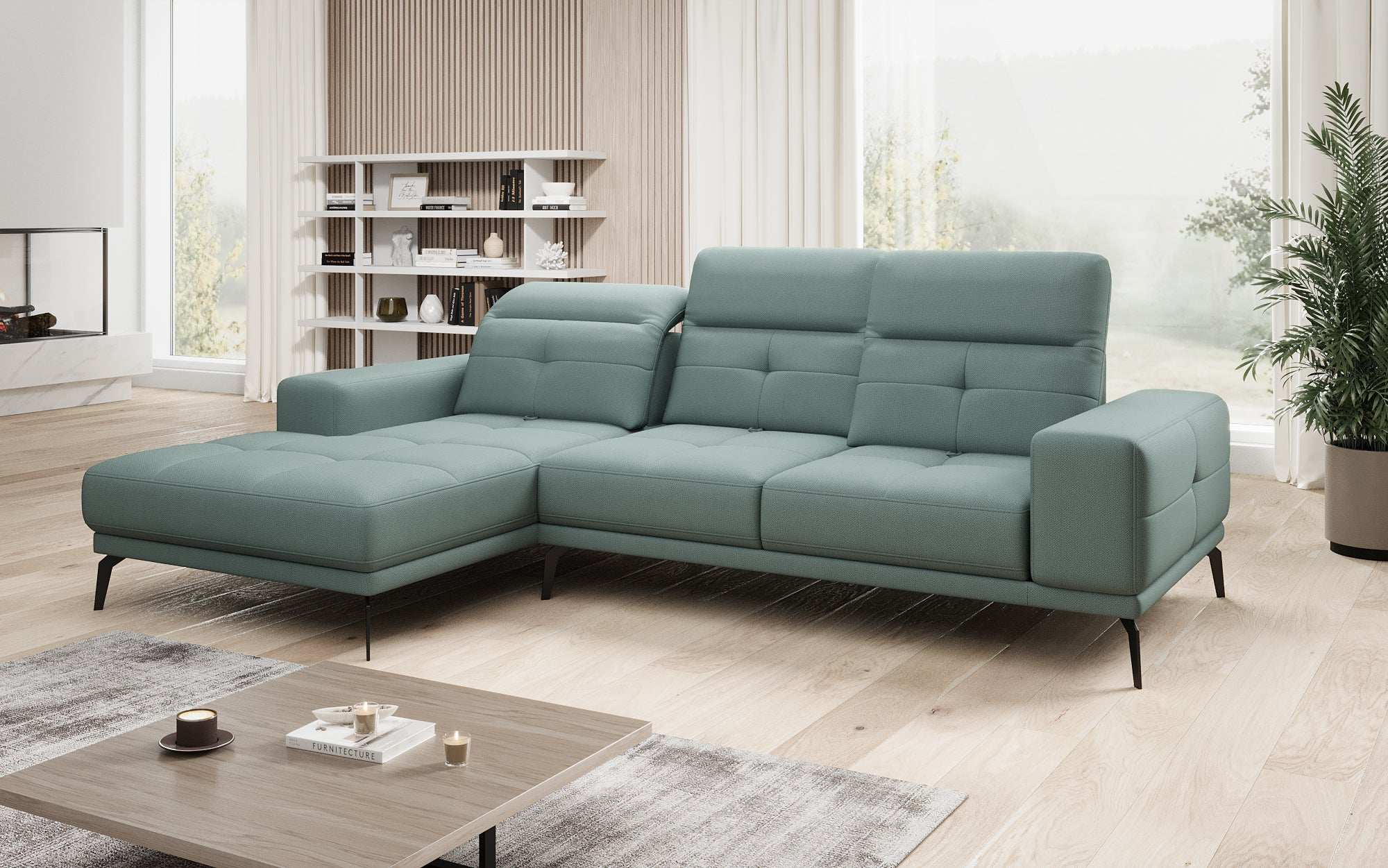 Designer Sofa Terina including Side Stool