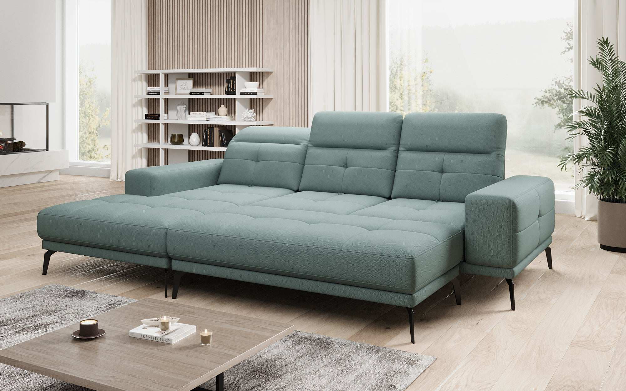 Designer Sofa Terina including Side Stool