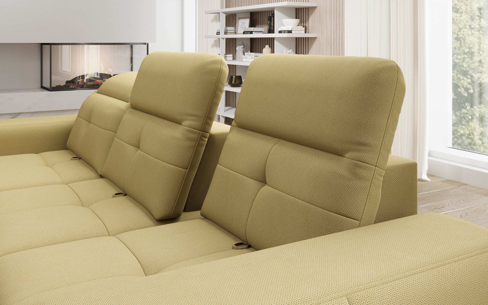 Designer Sofa Terina including Side Stool