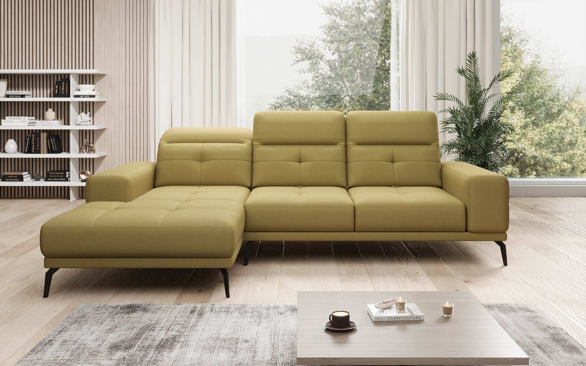 Designer Sofa Terina including Side Stool