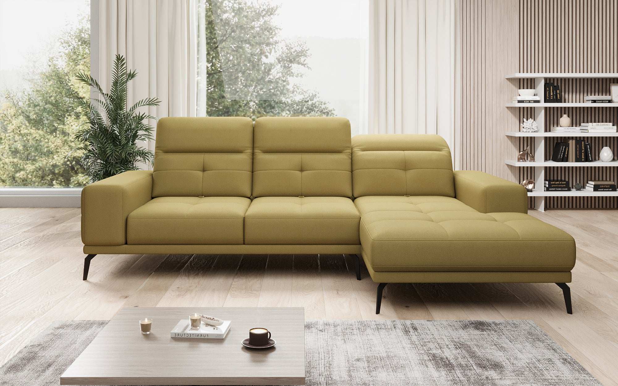 Designer Sofa Terina including Side Stool
