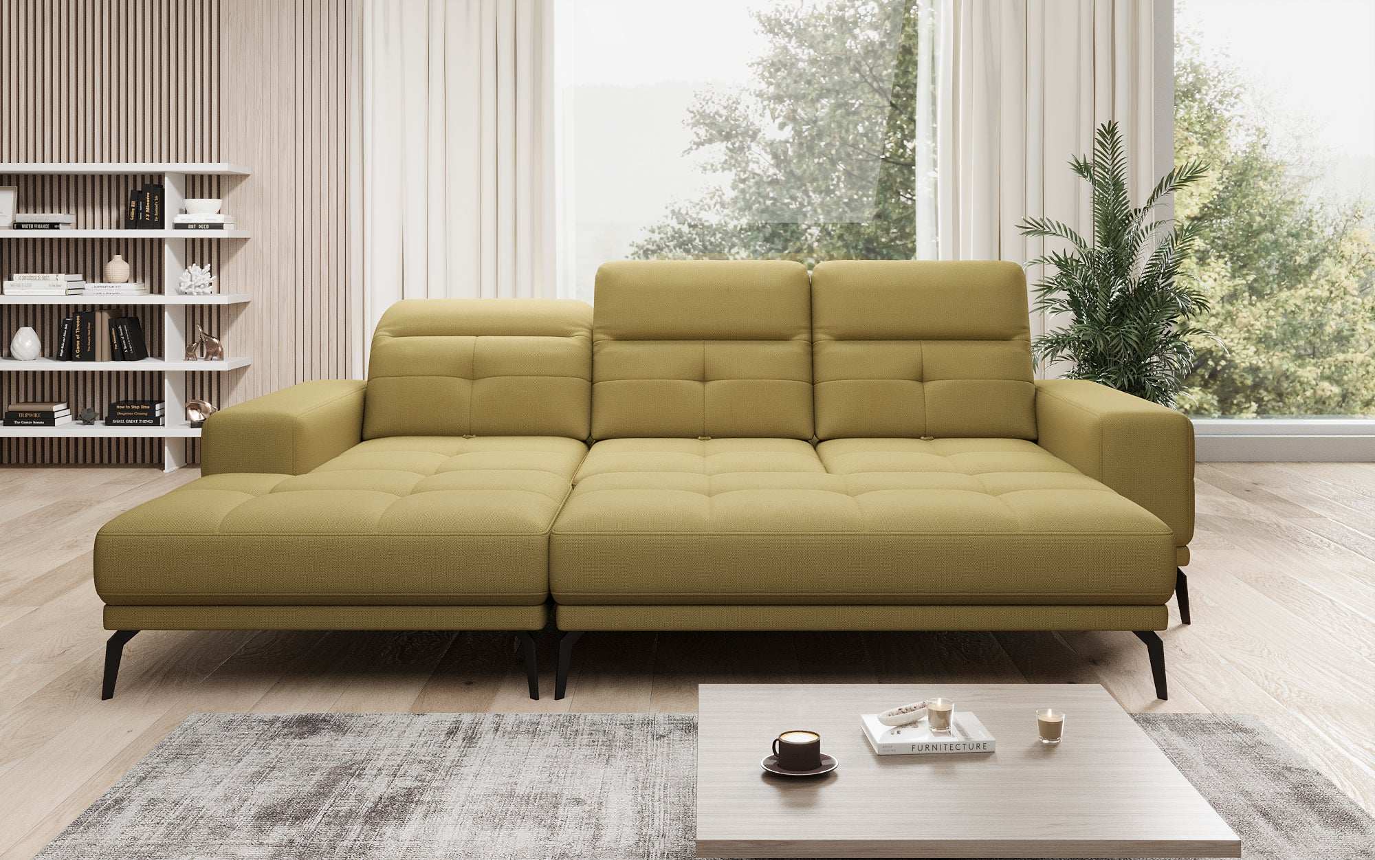 Designer Sofa Terina including Side Stool