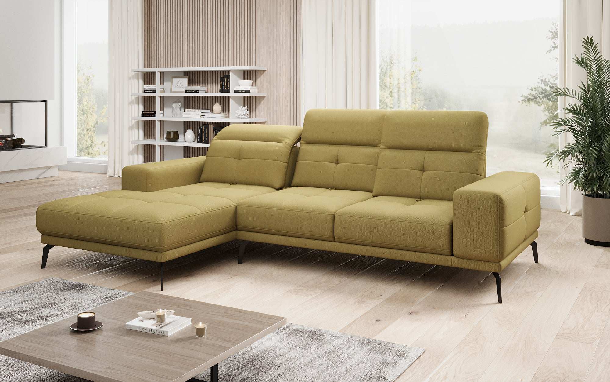 Designer Sofa Terina including Side Stool