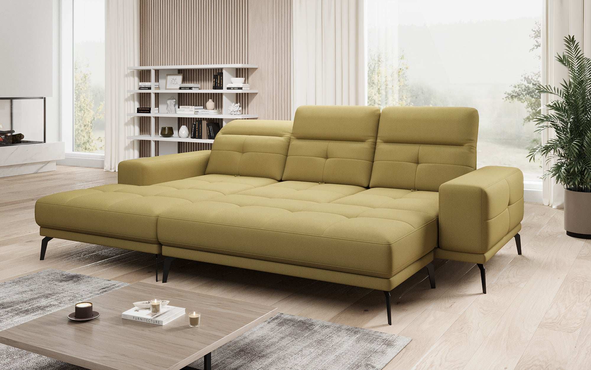 Designer Sofa Terina including Side Stool