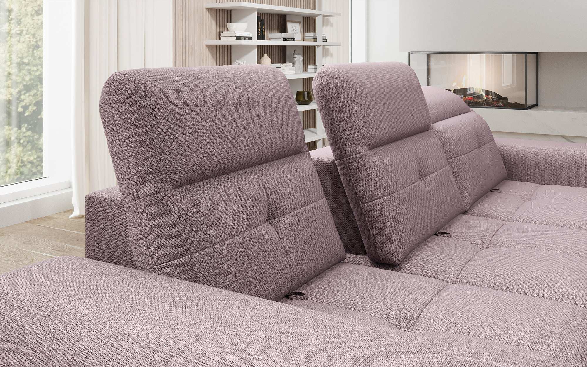 Designer Sofa Terina including Side Stool