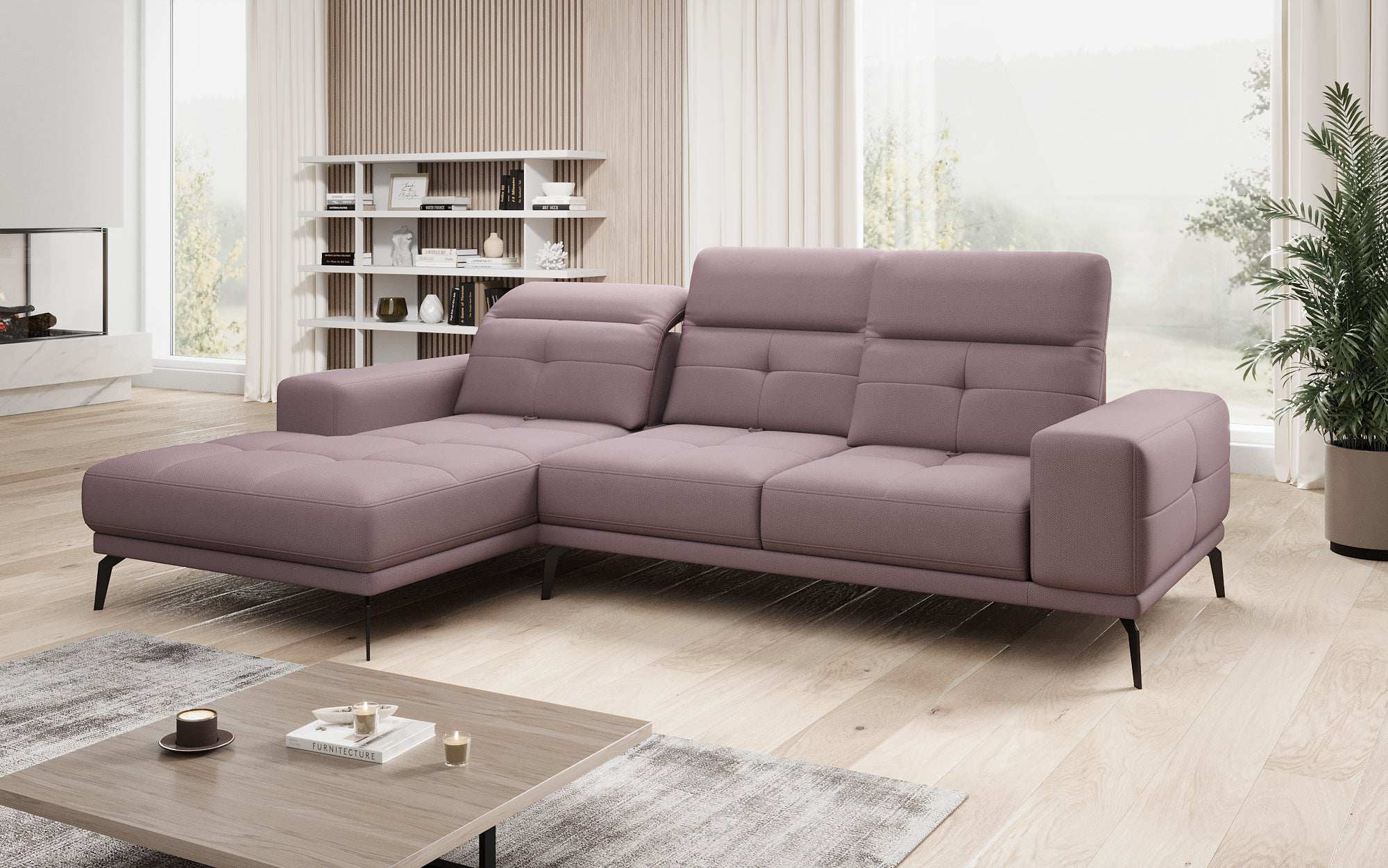 Designer Sofa Terina including Side Stool