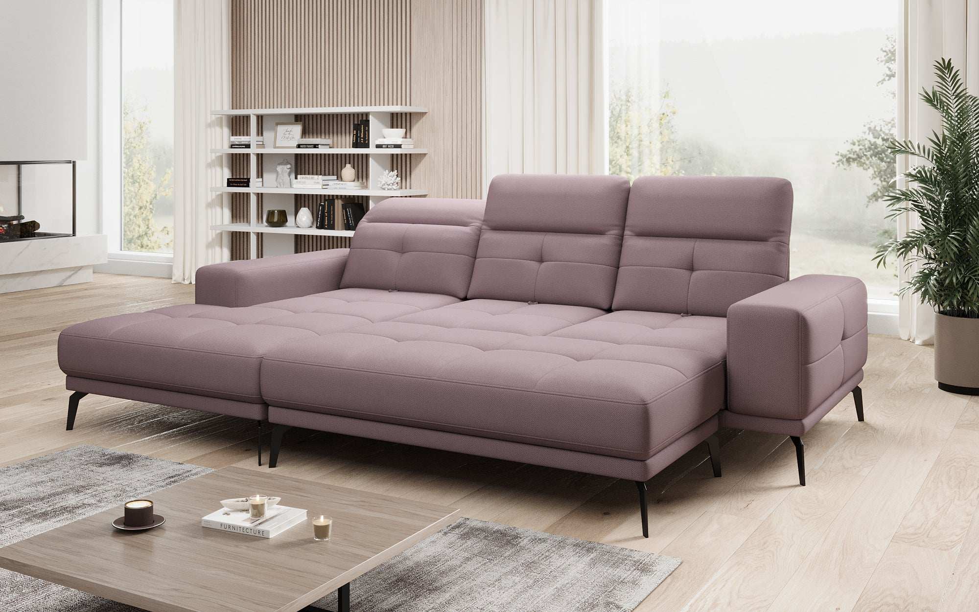 Designer Sofa Terina including Side Stool