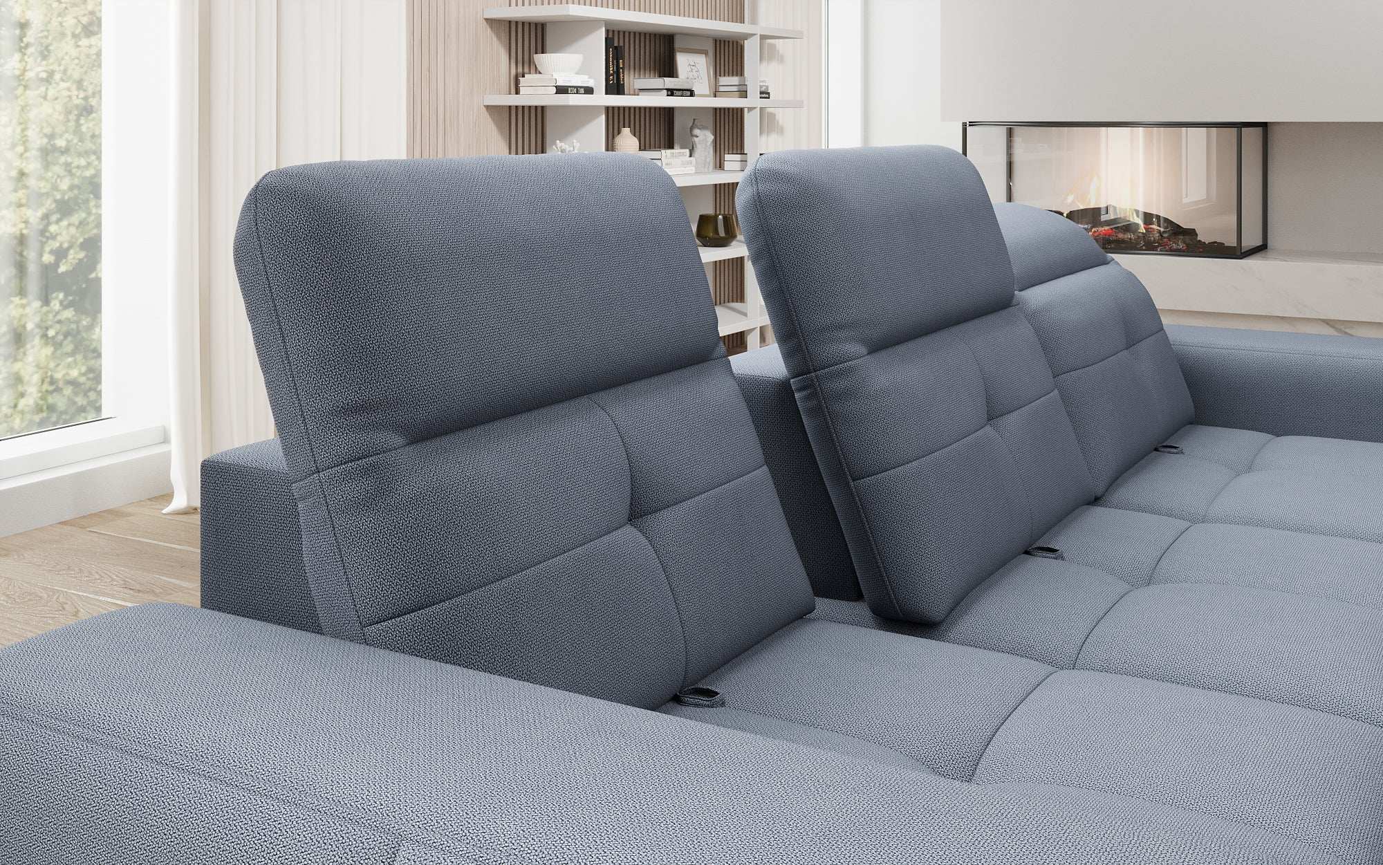 Designer Sofa Terina including Side Stool