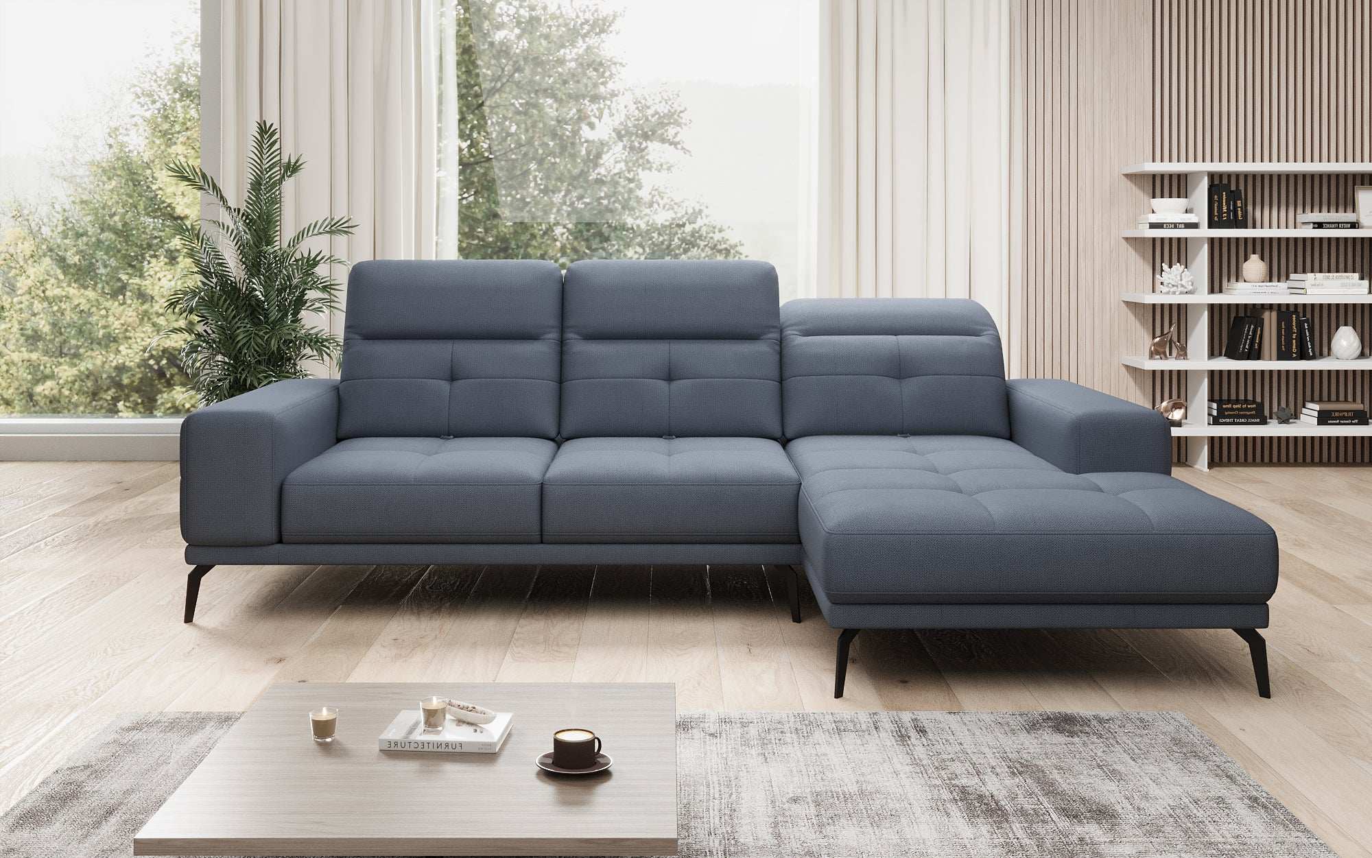 Designer Sofa Terina including Side Stool