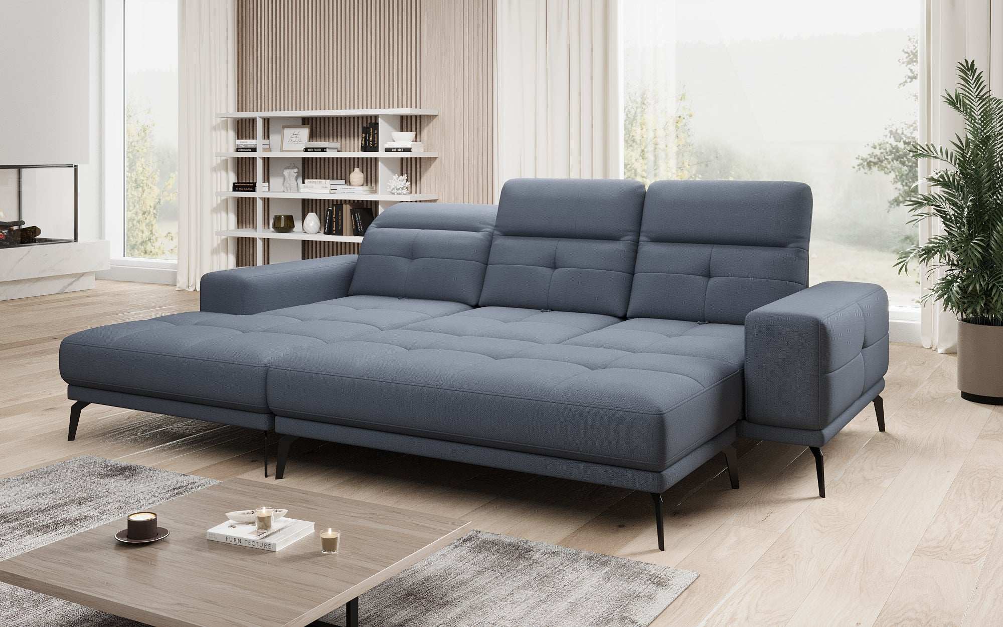 Designer Sofa Terina including Side Stool