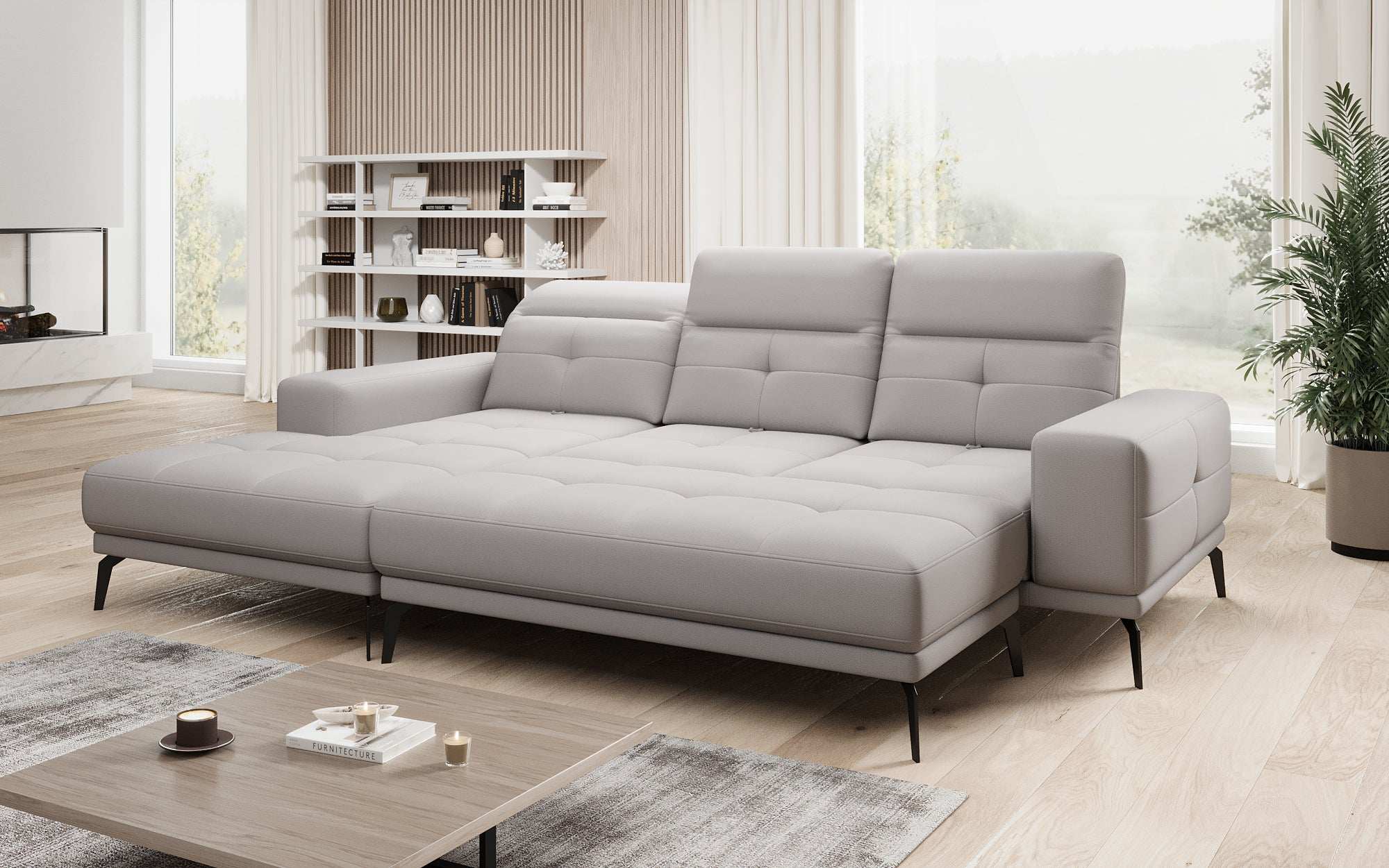 Designer Sofa Terina including Side Stool