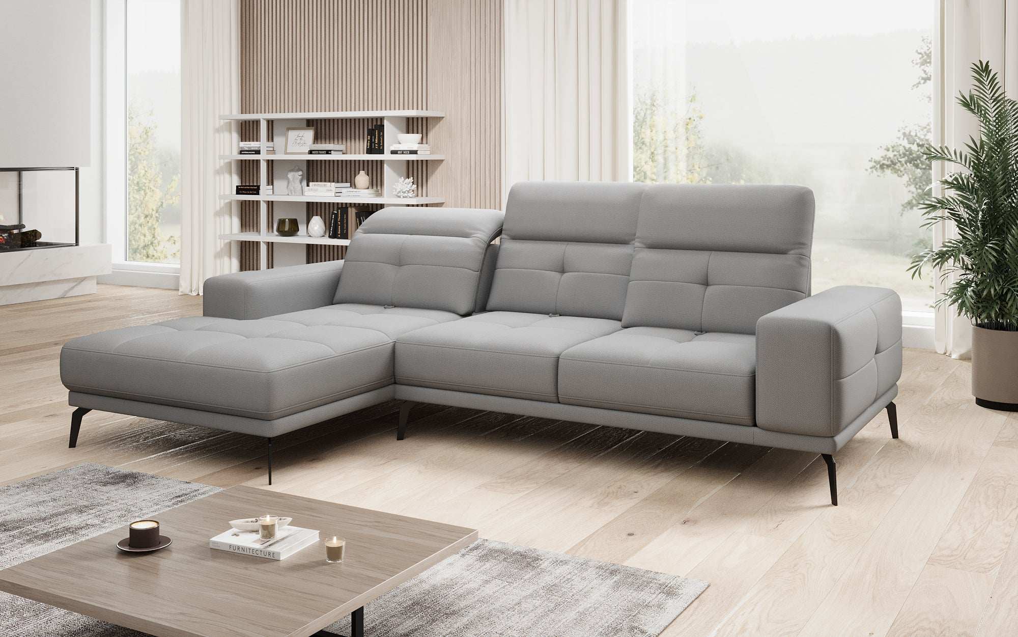Designer Sofa Terina including Side Stool
