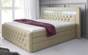 Sonno Box Spring Bed with RGB, USB, and Storage Space