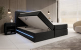 Boxspringbett Arito mit LED u. Stauraum - Luxusbetten24