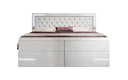 Boxspringbett Carlotta mit LED, Stauraum und USB (Samt) - Luxusbetten24