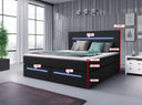 Boxspringbett Sejour mit LED u. Stauraum - Luxusbetten24