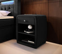 Designer Nachttisch Lilly mit USB Anschluss (Samt) - Luxusbetten24
