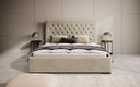 Designer Polsterbett Chester mit Stauraum - Luxusbetten24