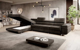 Designer Sofa Alonzo Maxi mit Schlaf- und Klappfunktion (Samt) - Luxusbetten24
